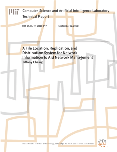 A File Location, Replication, and Distribution System for Network