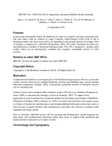BBF RFC 66: A RESTful API for Supporting Automated BioBrick... Steyn, J. S.; Boyd, R. M; Essa, Y.; Hall, P.;...