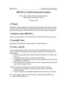 BBF RFC 67: Detailed Information Standard