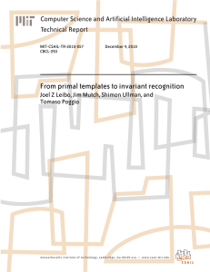 From primal templates to invariant recognition Technical Report