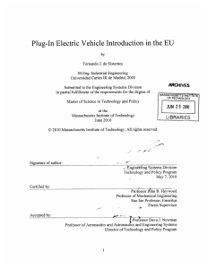 Plug-In  Electric  Vehicle  Introduction in the ... ARCHIVES