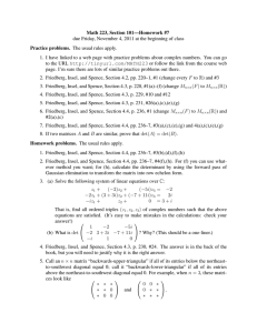 Math 223, Section 101—Homework #7 Practice problems. The usual rules apply.