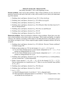 Math 223, Section 101—Homework #10