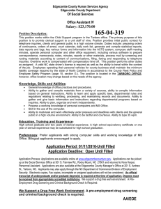165-04-319 Of Social Services Office Assistant IV Salary: $23,170.00