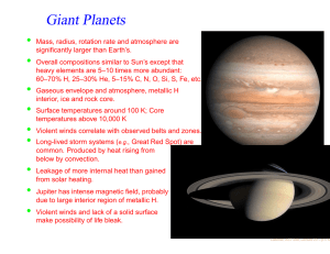 Giant Planets •