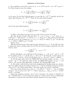 Solutions to First Exam 1.5 · 10 K and P