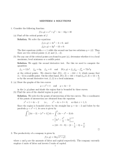 MIDTERM 2 SOLUTIONS 1. Consider the following function: