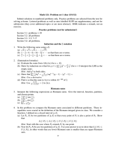 Math 121: Problem set 1 (due 13/1/12)