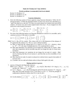 Math 223: Problem Set 7 (due 24/10/12) Section 3.2, Problems 1-8.