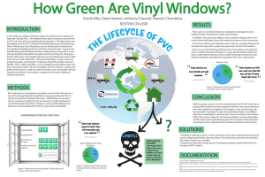 How Green Are Vinyl Windows? RESULTS INTRODUCTION