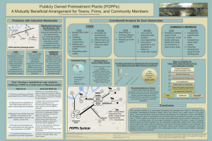 Publicly Owned Pretreatment Plants (POPPs):