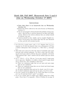Math 320, Fall 2007, Homework Sets 5 and 6 Instructions