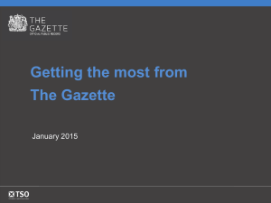 Getting the most from The Gazette January 2015