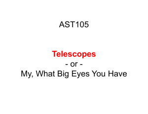 AST105  - or - My, What Big Eyes You Have