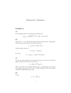 Homework 1 Solutions Problem 1 A) B)