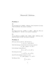 Homework 5 Solutions Problem 1 A)
