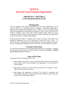 NOTICE Internal Grant Program Opportunity  ABRAHAM A. MITCHELL