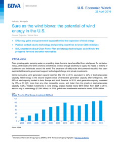 Sure as the wind blows: the potential of wind U.S.