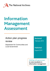 Action Plan Review Action plan progress review