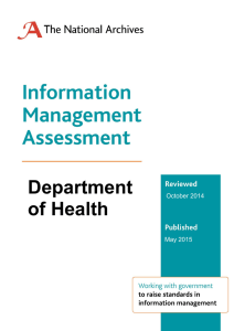 Department of Health October 2014 May 2015