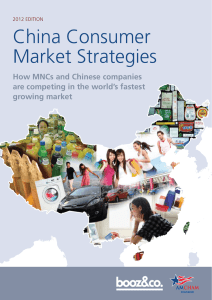 China Consumer Market Strategies How MNCs and Chinese companies