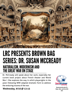 LRC PRESENTS BROWN BAG SERIES: DR. SUSAN MCCREADY NATURALISM, MODERNISM AND
