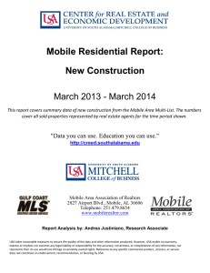 Mobile Residential Report: New Construction March 2013 - March 2014