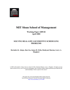 Sloan School of Management MIT Working Paper 4389-02 April 2002