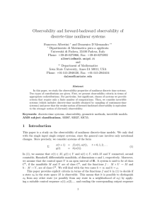 Observability and forward-backward observability of discrete-time nonlinear systems
