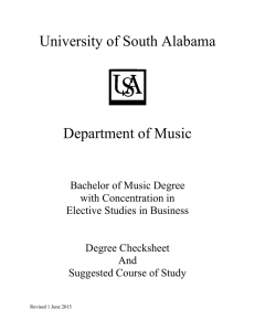 University of South Alabama Department of Music