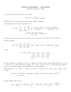 MATH 227 MIDTERM 1 – SOLUTIONS Wednesday, February 4, 2009