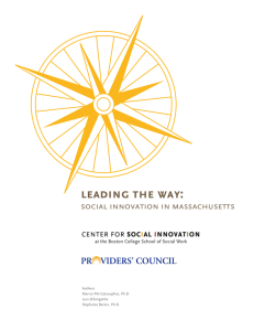 leading the way: social innovation in massachusetts 1