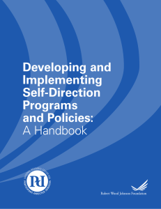 Developing and Implementing Self-Direction Programs