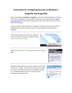 Instructions for Configuring Security on Windows 7   Dragonfly and Dragonfly2 
