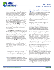 Fact Sheet EnErgy Data accElErator Why are Benchmarking and Data Access Important?