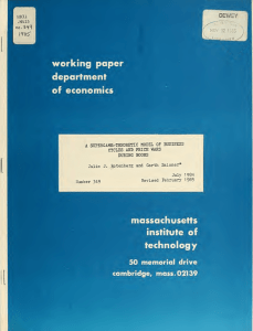 working paper department economics