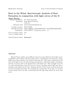 Dust in the Wind: Spectroscopic Analysis of Dust class Novae