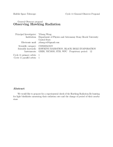 Observing Hawking Radiation