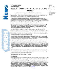WGBH Names NPR Executive Bob Kempf to Head its Digital Services
