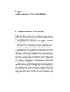 An Introduction to Discrete Probability Chapter 6