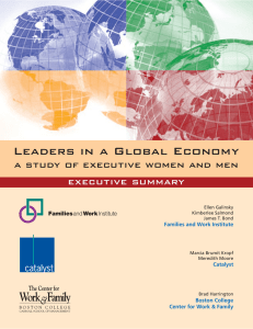Leaders in a Global Economy executive summary Families
