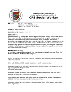 CPS Social Worker