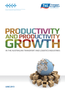 in the australian transport and logistics industries June 2013