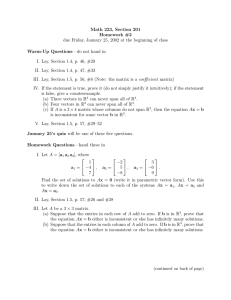 Math 223, Section 201 Homework #2 Warm-Up Questions