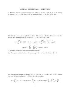 MATH 101 HOMEWORK 9 – SOLUTIONS at a point P is