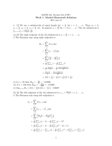 MATH 101, Section 212 (CSP) Week 1: Marked Homework Solutions