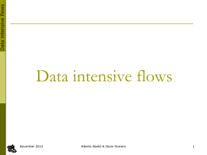Data intensive flows  flow e