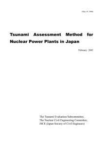 Tsunami Assessment Method for Nuclear Power Plants in Japan