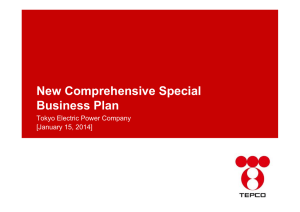 New Comprehensive Special Business Plan Tokyo Electric Power Company [January 15, 2014]