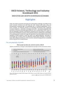 OECD Science, Technology and Industry Scoreboard 2011 Highlights